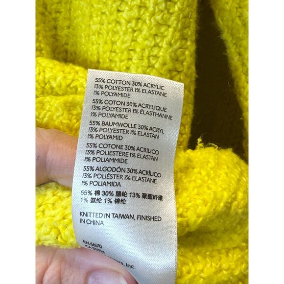 Women's Yellow Turtleneck Sweater - Picture 8 of 8